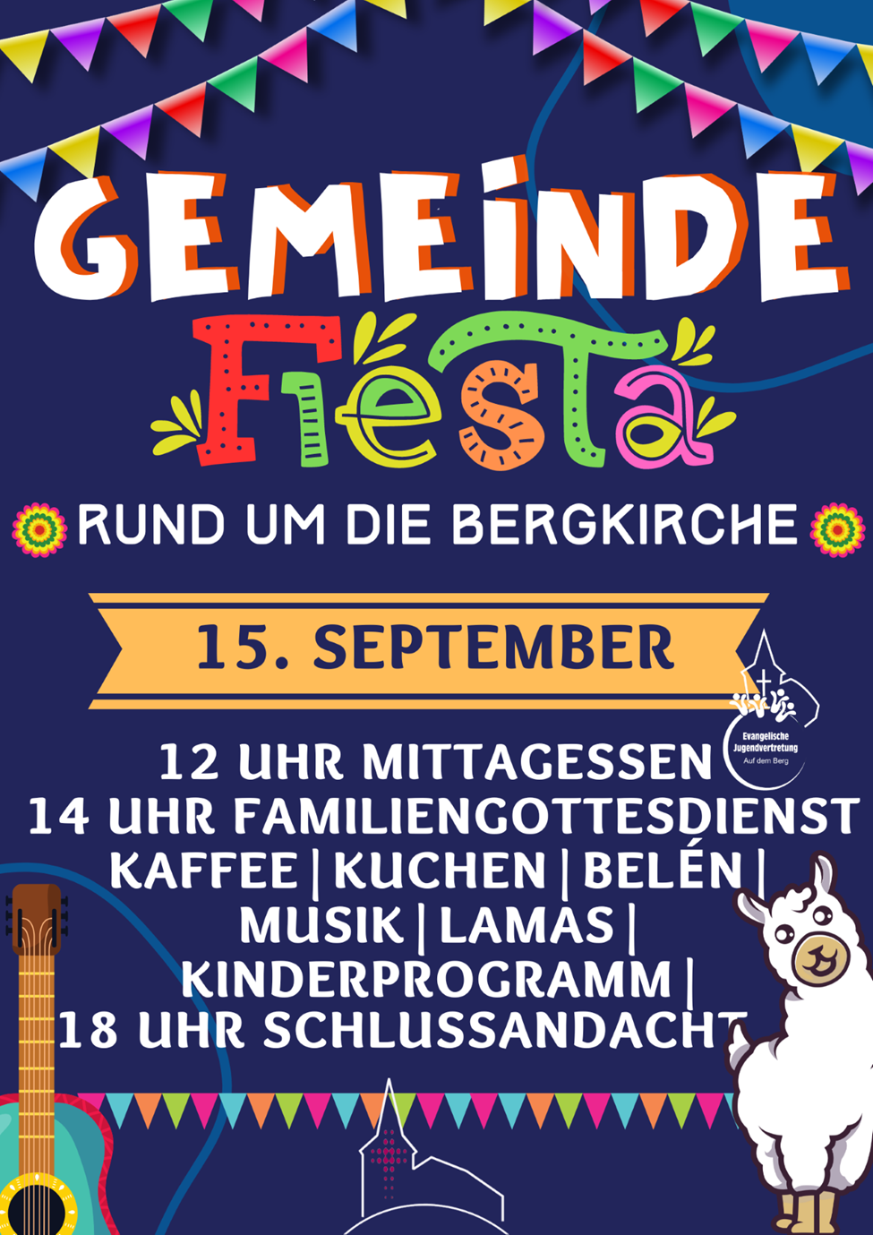 ¡Hola! Herzlich Willkommen beim Gemeindefest am Sonntag, 15.9.2024 